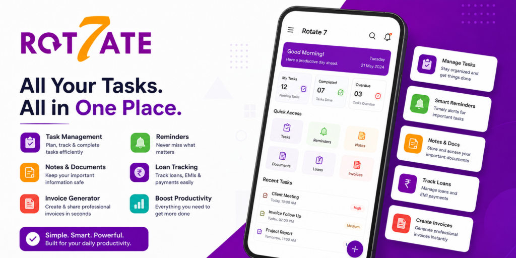 Invoice and task management software